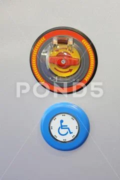 Handicap Push Button Stock Photos