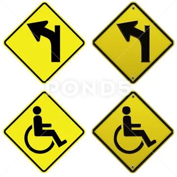 Handicap Warning PSD 템플릿