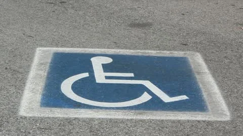 Handicapped Parking Stock Footage 20456919