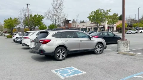 Handicapped Parking Only Stock Footage 239401124