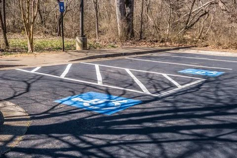 Handicapped parking only Stock Photos
