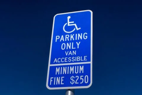 Handicapped Parking Only Sign Stock Photos