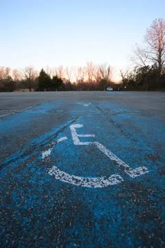 Handicapped parking 스톡 사진
