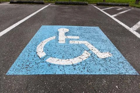 Handicapped symbol Stock Photos