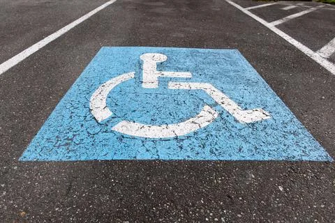 Handicapped symbol Stock Photos