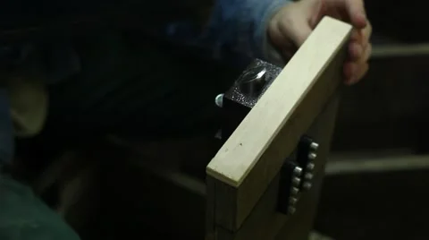 Handicraft with tools Stock Footage 46599785