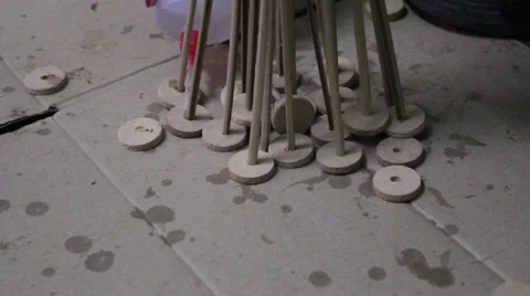 Handicrafts made of bamboo Stock Footage 64578959