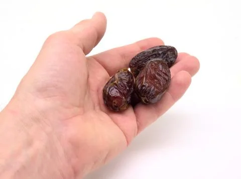 Handing out three dates Stock Photos