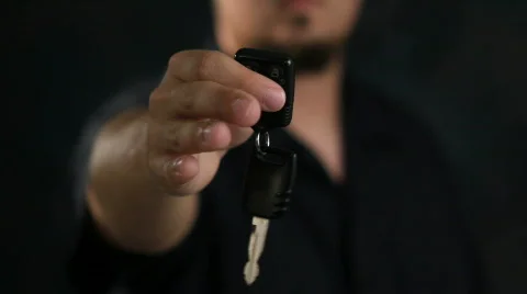 Handing Over Car Key Stock Footage 715376