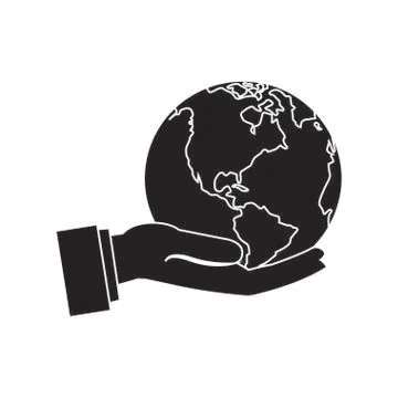Handing the world Stock Illustration