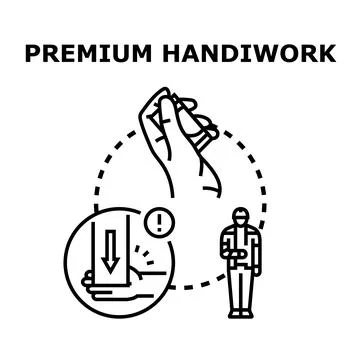 Handiwork process causing safety risk and injury Illustrazione stock