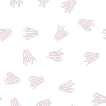 Handkerchief skirt glyph seamless pattern Illustrazione stock