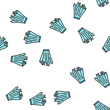 Handkerchief skirt vector seamless pattern Illustrazione stock