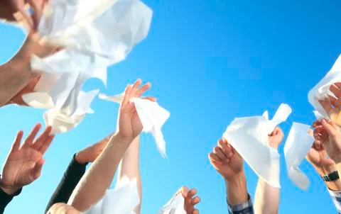 Handkerchief on the Sky Foto stock