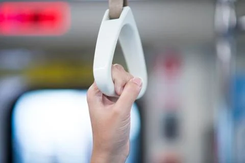 Handle bars in train Photos