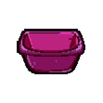 Handle basin plastic pixel art vector illustration イラスト素材