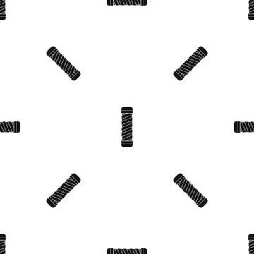 Handle for bike pattern seamless black Illustration