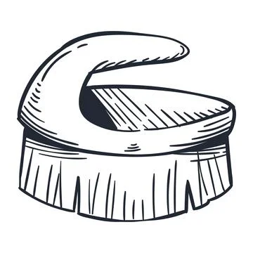 Handle brush doodle style Illustration