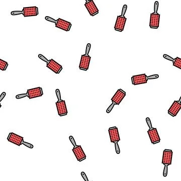 Handle brush for housekeeping vector seamless pattern Stockillustratie
