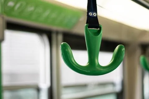 Handle on bus Stock Photos