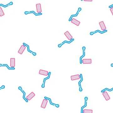 Handle callus remover vector seamless pattern Illustration