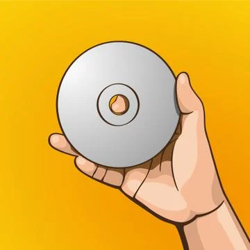 Handle CD Stock Illustration