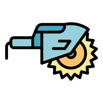 Handle circular saw icon vector flat Illustration