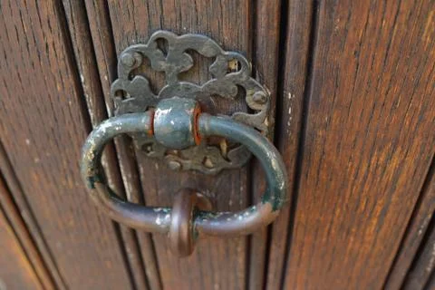 Handle door rusty iron ring Photos