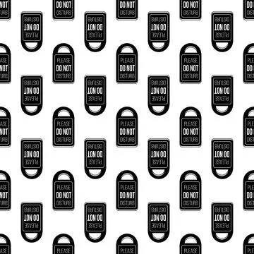 Handle door tag pattern seamless vector 스톡 일러스트