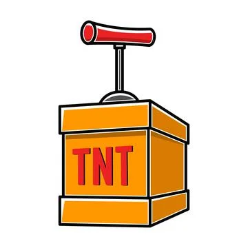 Handle dynamite detonator. Design element for poster, emblem, sign, flyer. Ve Stock Illustration