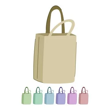 Handle ecobag vector cartoon graphic Illustration