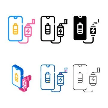 Handle electrical variants generator color icon vector Illustration
