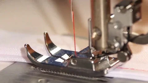 Handle fabric edge. Close up Vidéo 69254231