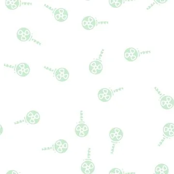 Handle fan glyph vector seamless pattern Illustration