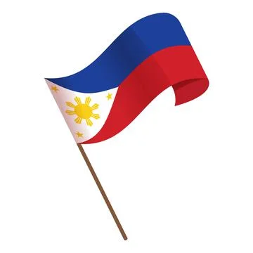 Handle flag icon cartoon vector. Culture travel Illustration