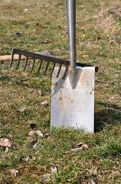 Handle garden tools Stock Photos