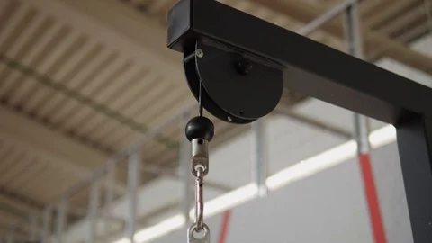 Handle on gym machine Stock Footage 118074197