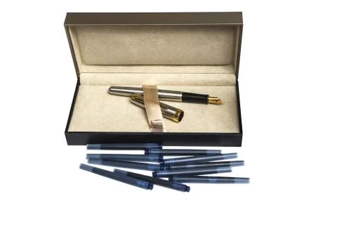 Handle the ink in the box. Stock Photos