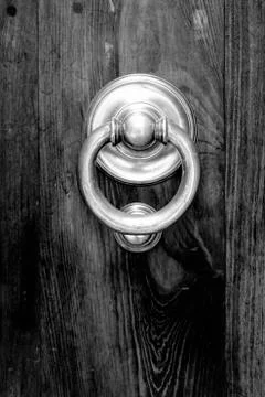 Handle with knocker Stock Photos