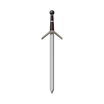 Handle medieval sword cartoon vector illustration Illustration