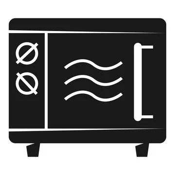 Handle microwave icon, simple style Illustration
