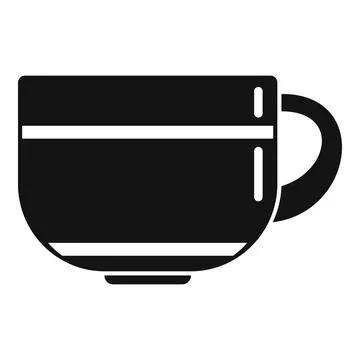 Handle mug icon simple vector. Ceramic mug Illustration