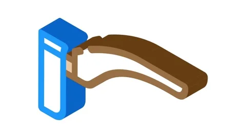 Handle pot cooking isometric icon animation Vidéo 327295442