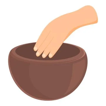 Handle pottery icon cartoon vector. Art workshop Illustration