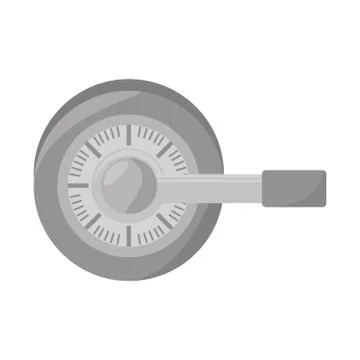 Handle safe box isolated icon イラスト素材