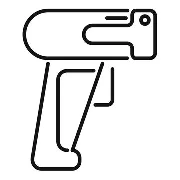 Handle scanner smart icon outline vector. Sign design city Stock Illustration