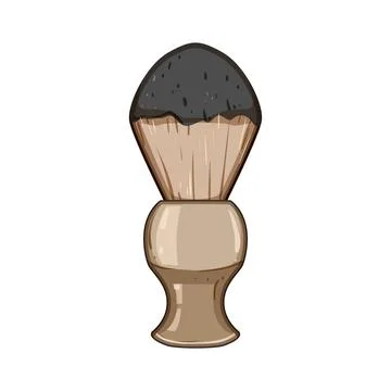 Handle shaving brush cartoon vector illustration Illustration
