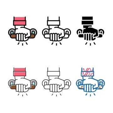 Handle styles for supporting old people color icon vector Illustration