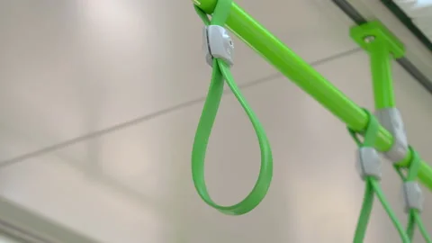 Handle on the train in 4K Slow motion 60fps Vidéo 149002862