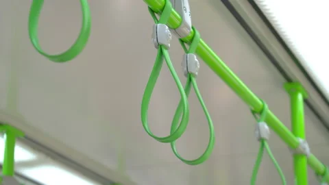 Handle on the train in 4K Slow motion 60fps Vidéo 149003241